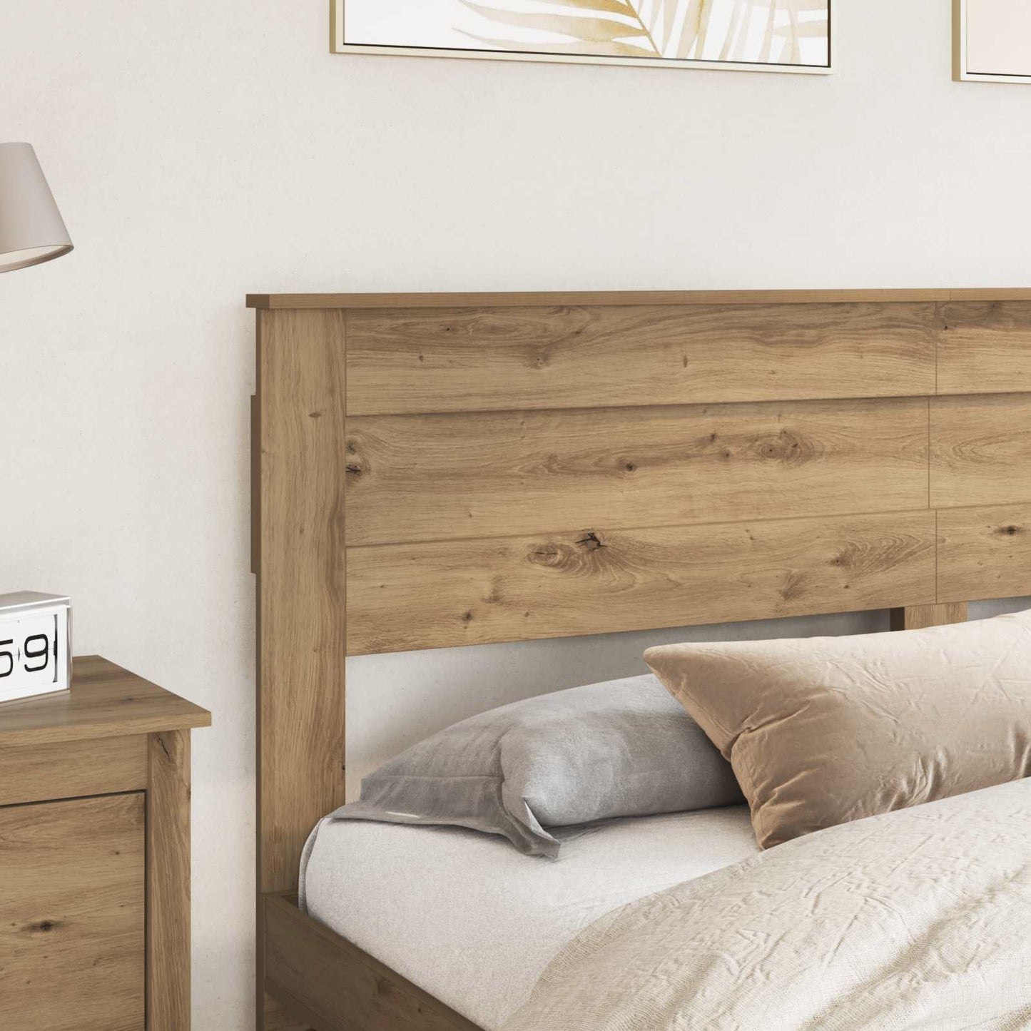 vidaXL Headboard Artisan Oak Engineered wood