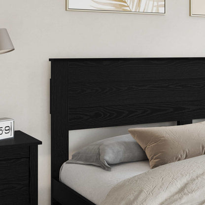 vidaXL Headboard Black Oak Engineered wood