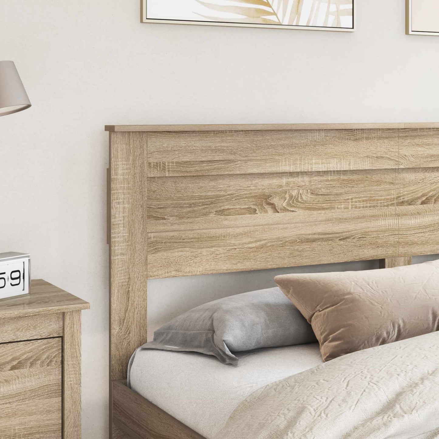 vidaXL Headboard Sonoma Oak Engineered wood