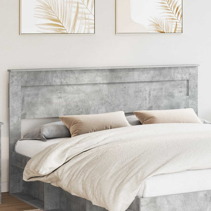 vidaXL Headboard Concrete Grey Engineered wood