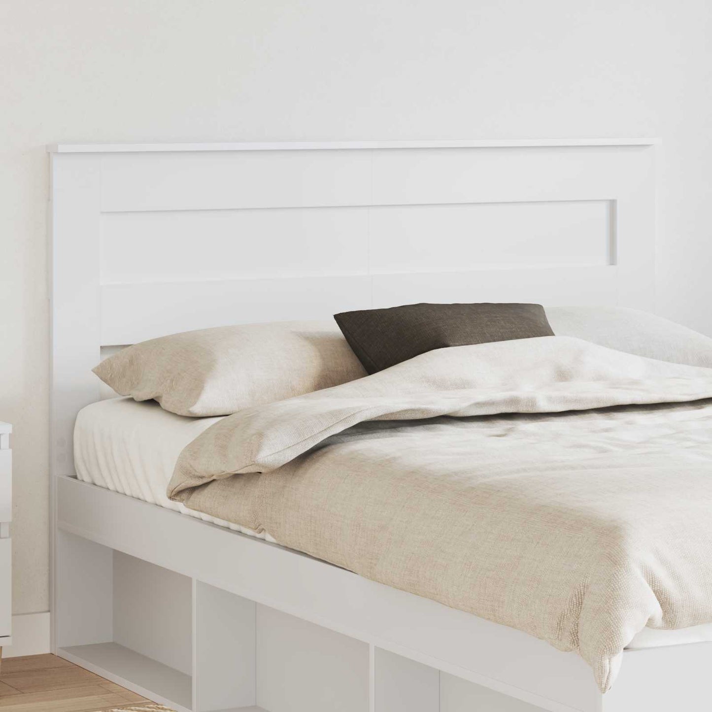 vidaXL Headboard White Engineered wood
