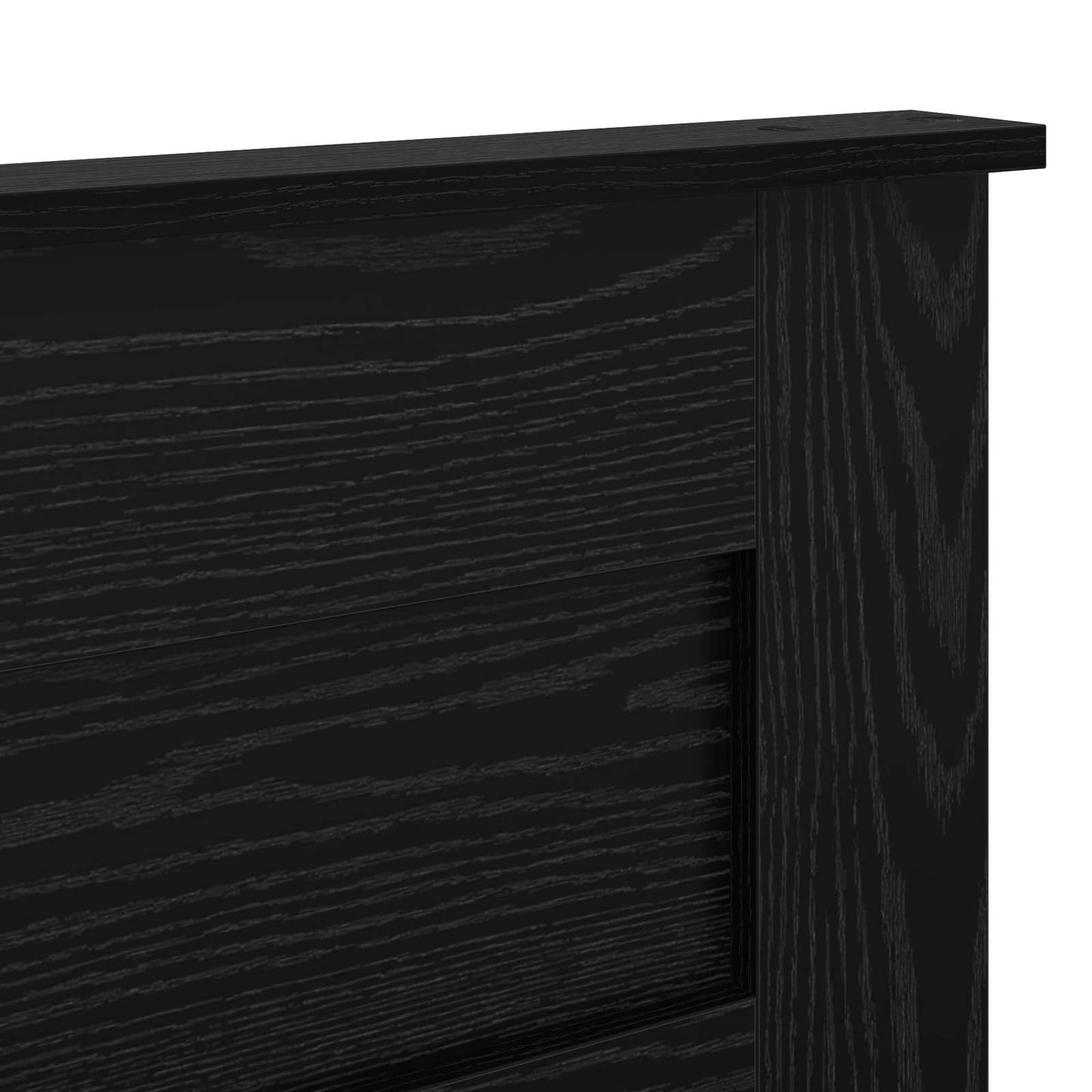 vidaXL Headboard Black Oak Engineered wood