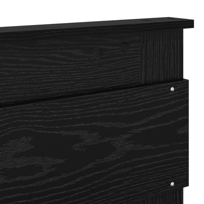 vidaXL Headboard Black Oak Engineered wood