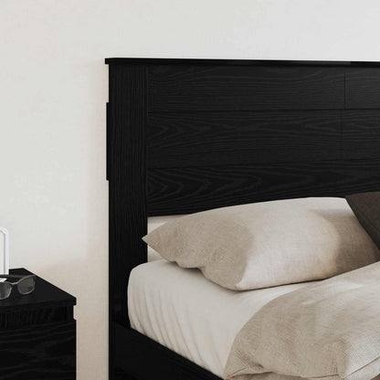 vidaXL Headboard Black Oak Engineered wood