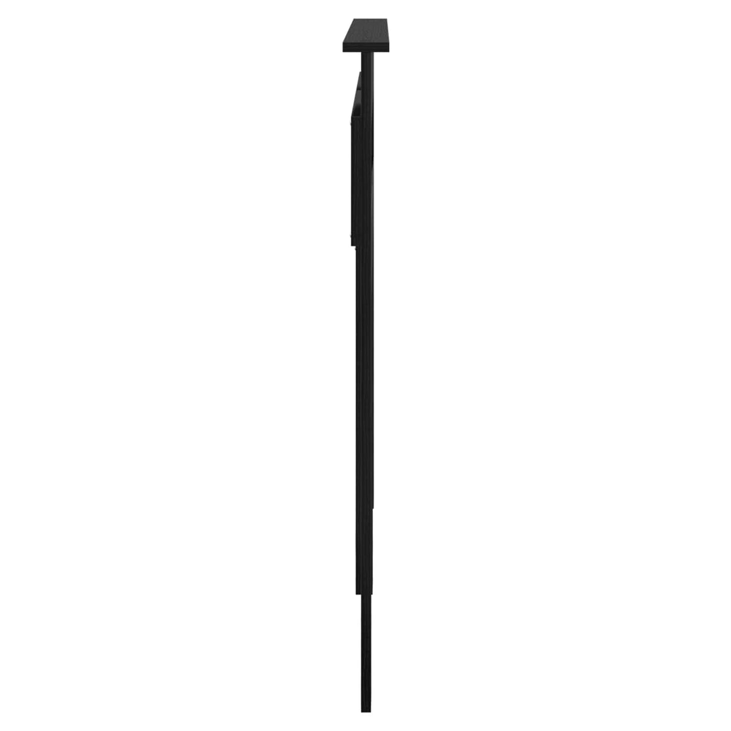 vidaXL Headboard Black Oak Engineered wood