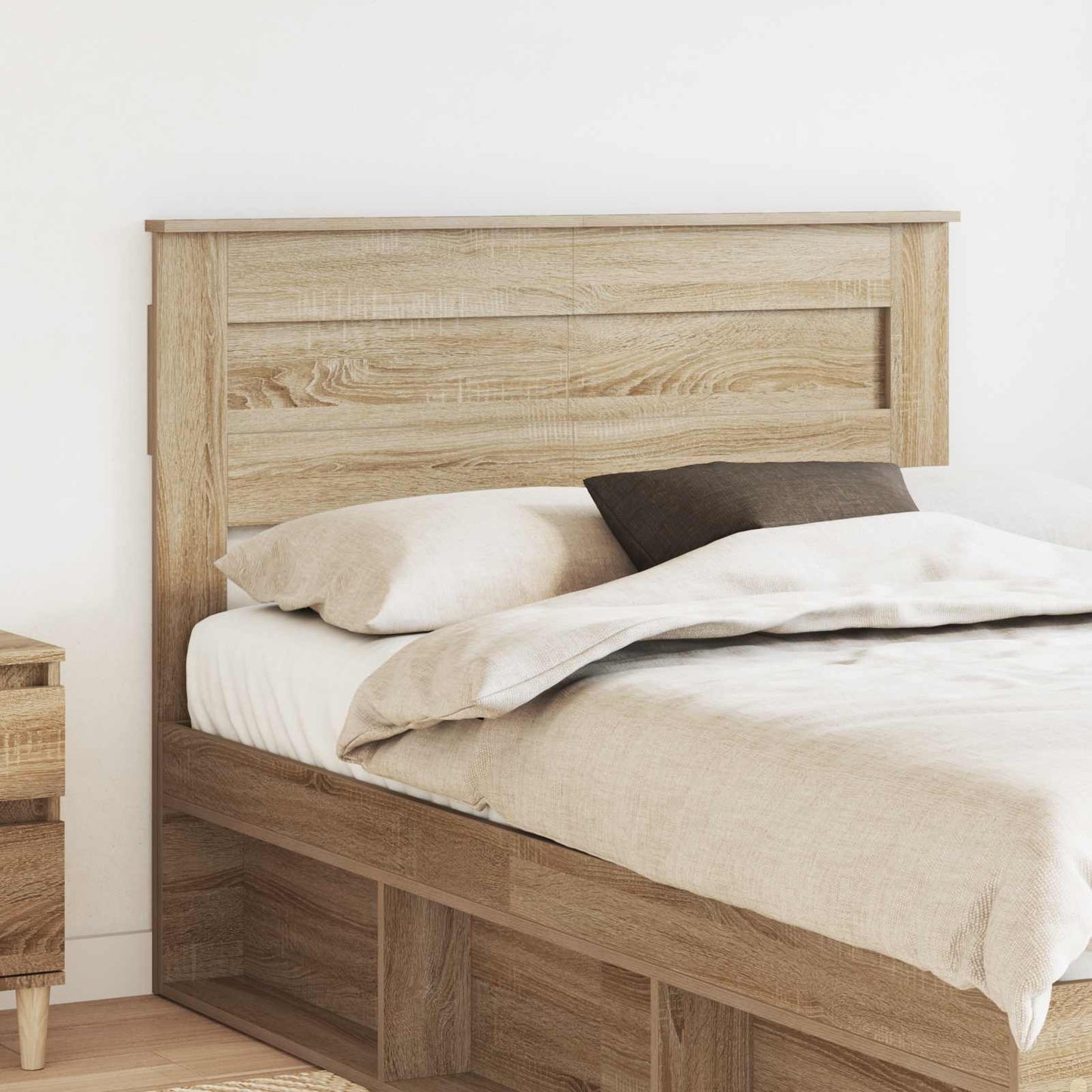 vidaXL Headboard Sonoma Oak Engineered wood