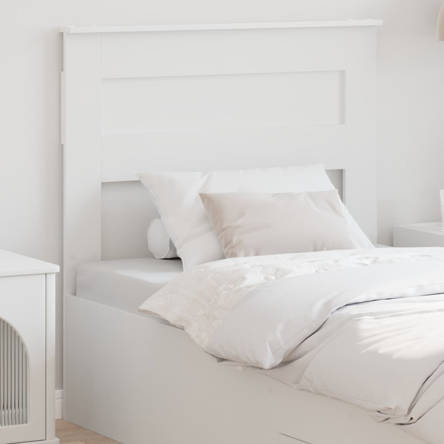 vidaXL Headboard White Engineered wood