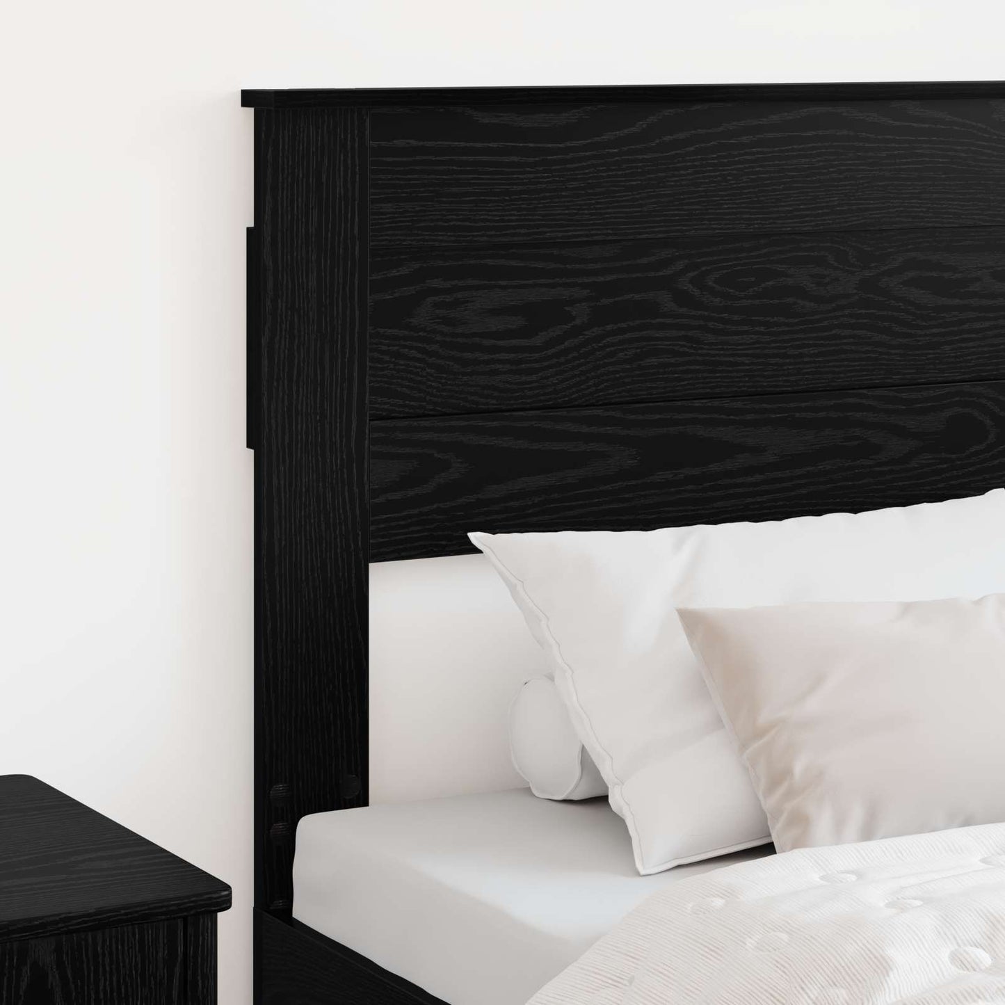 vidaXL Headboard Black Oak Engineered wood