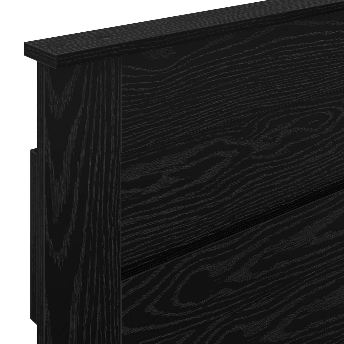 vidaXL Headboard Black Oak Engineered wood