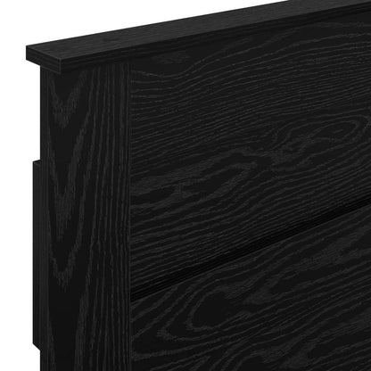 vidaXL Headboard Black Oak Engineered wood