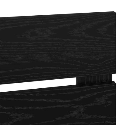 vidaXL Headboard Black Oak Engineered wood