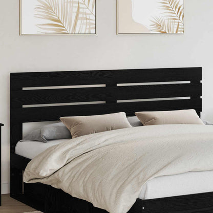 vidaXL Headboard Black Oak Engineered wood