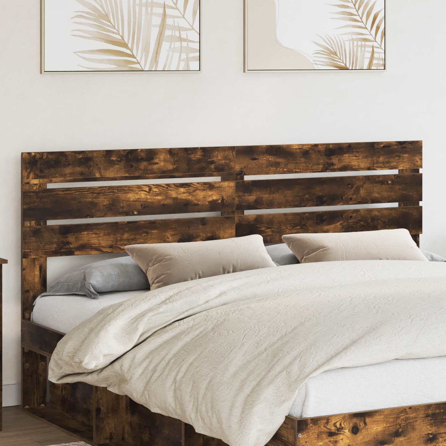 vidaXL Headboard Smoked Oak Engineered wood