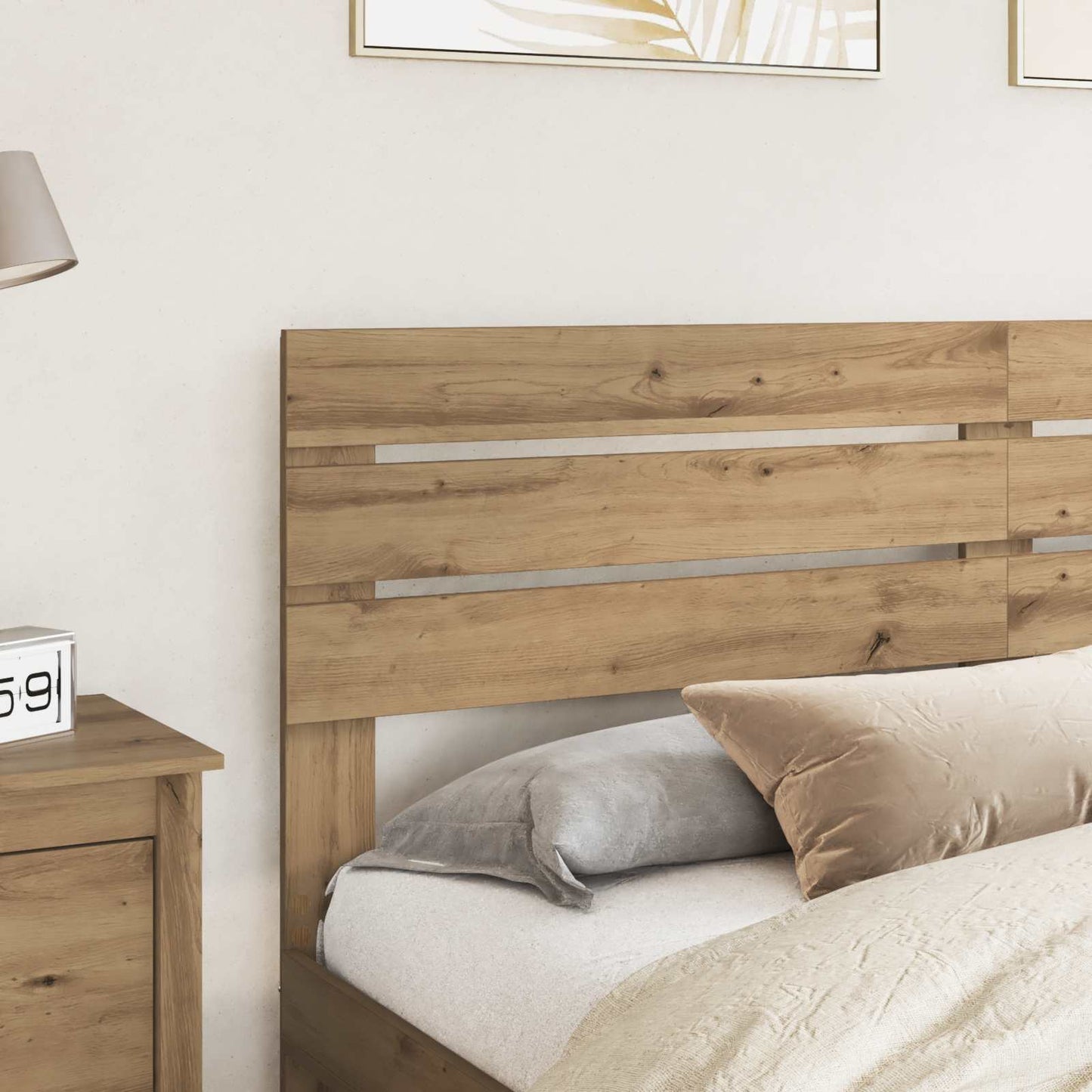 vidaXL Headboard Artisan Oak Engineered wood