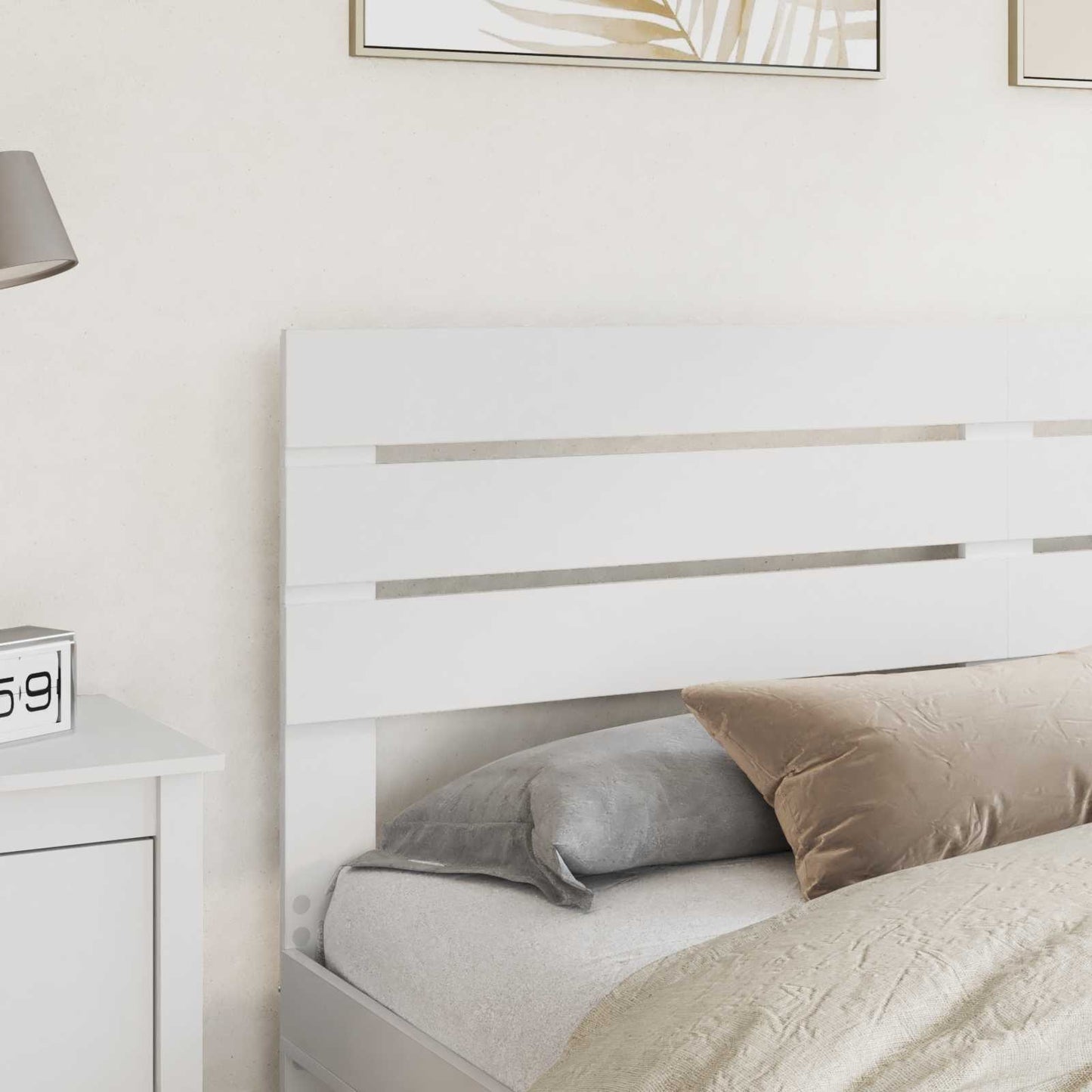 vidaXL Headboard White Engineered wood