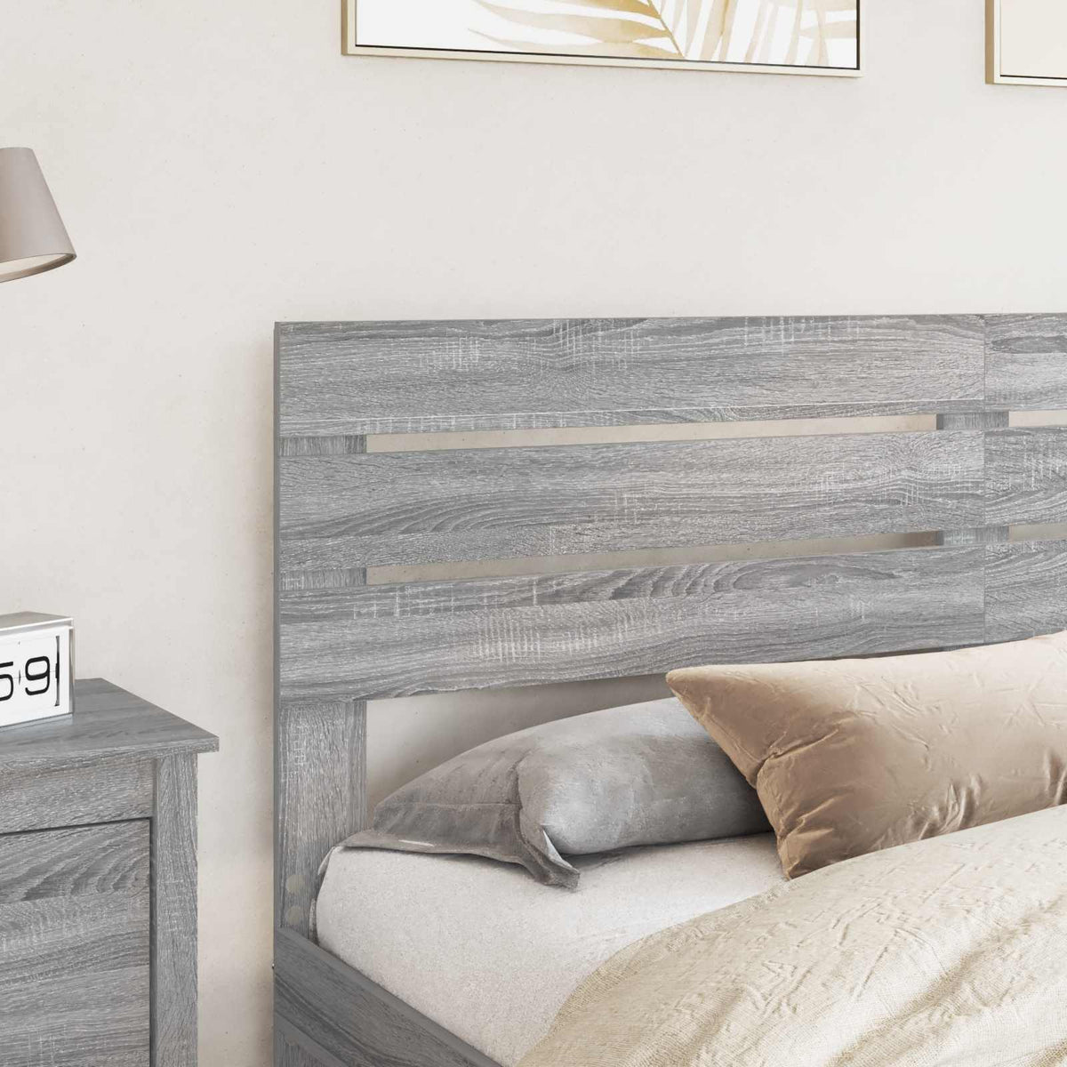 vidaXL Headboard Grey Sonoma Engineered wood