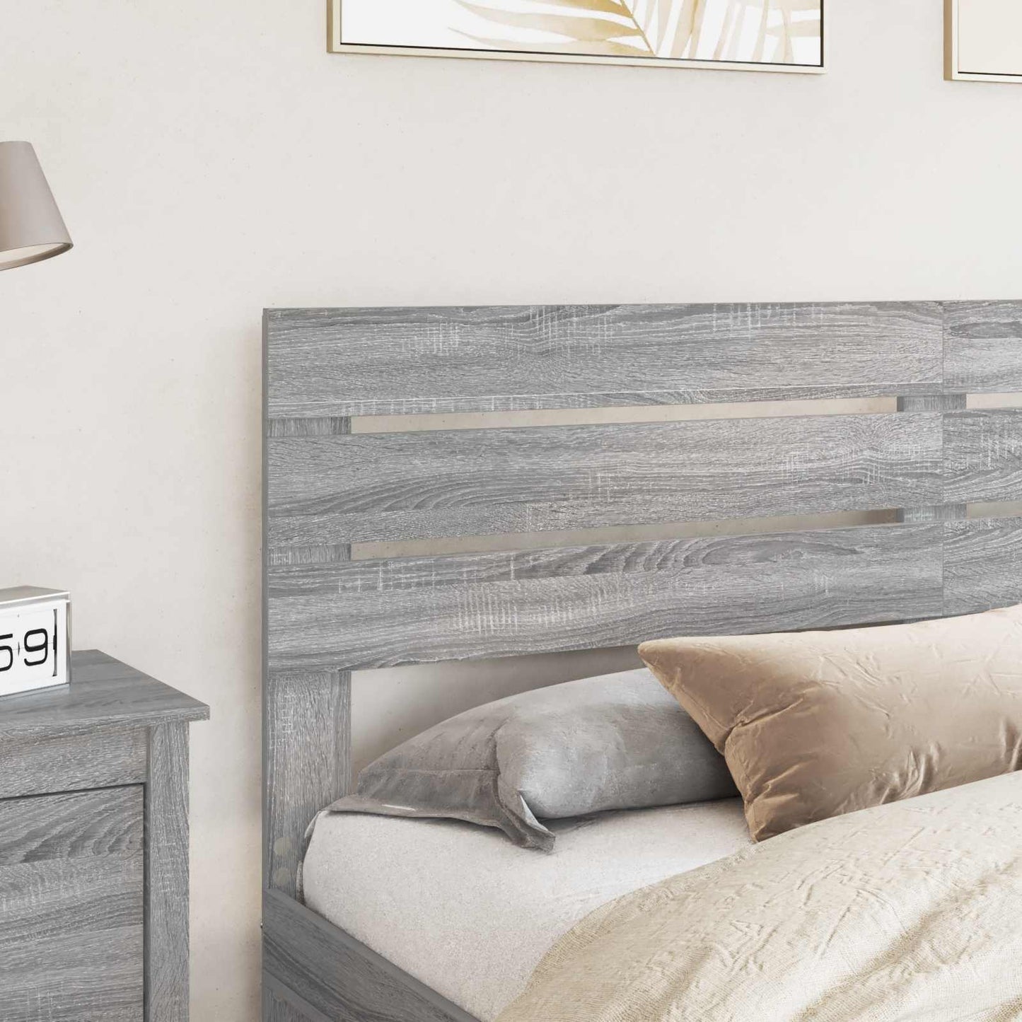 vidaXL Headboard Grey Sonoma Engineered wood