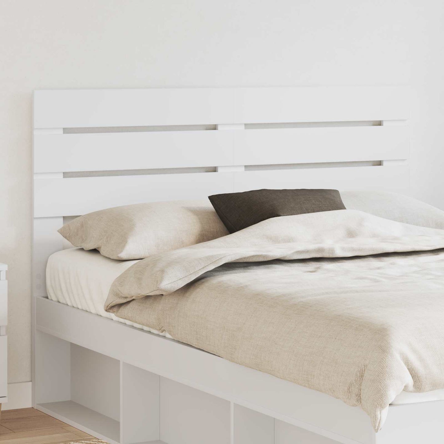 vidaXL Headboard White Engineered wood