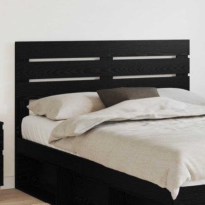 vidaXL Headboard Black Oak Engineered wood