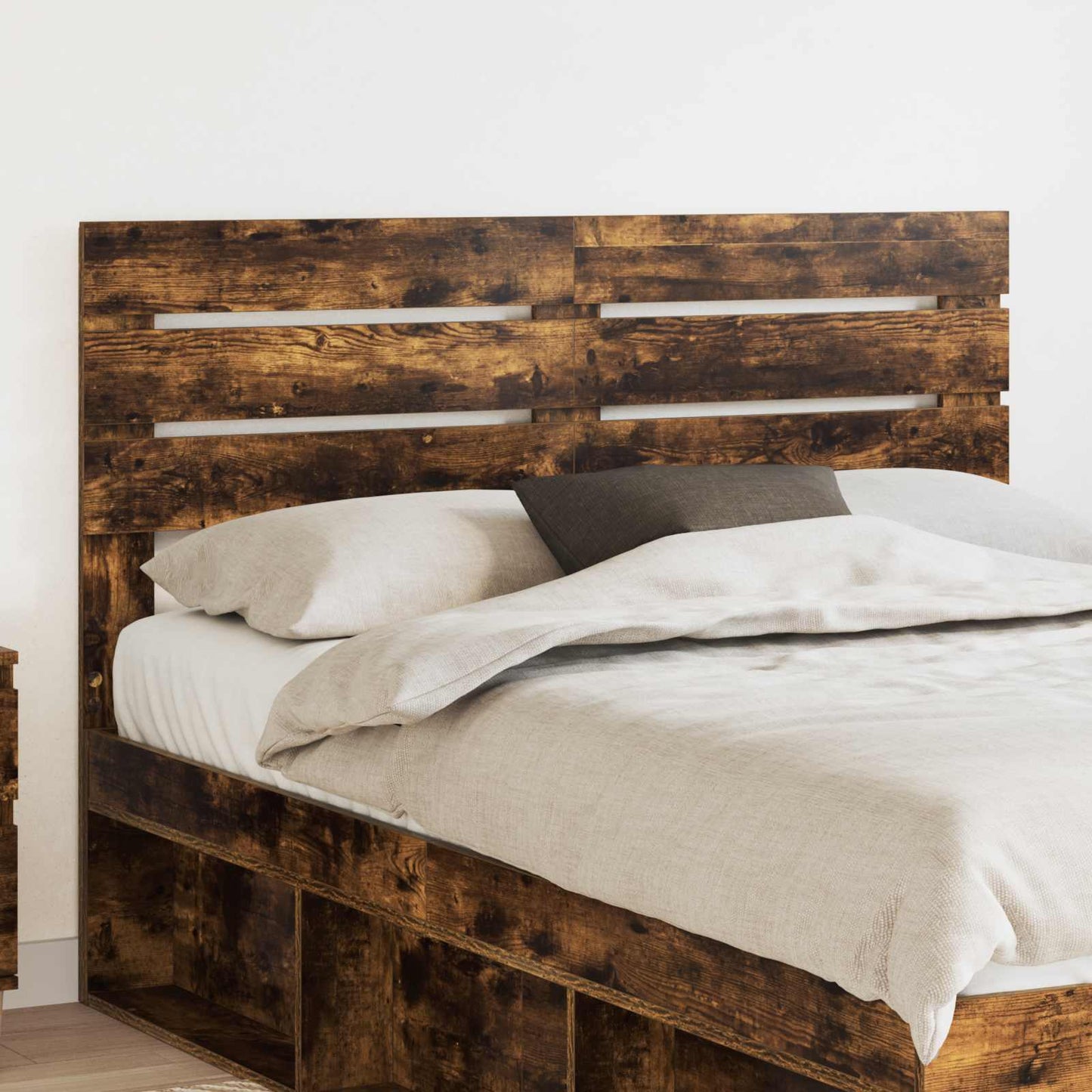vidaXL Headboard Smoked Oak Engineered wood