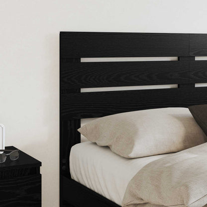 vidaXL Headboard Black Oak Engineered wood