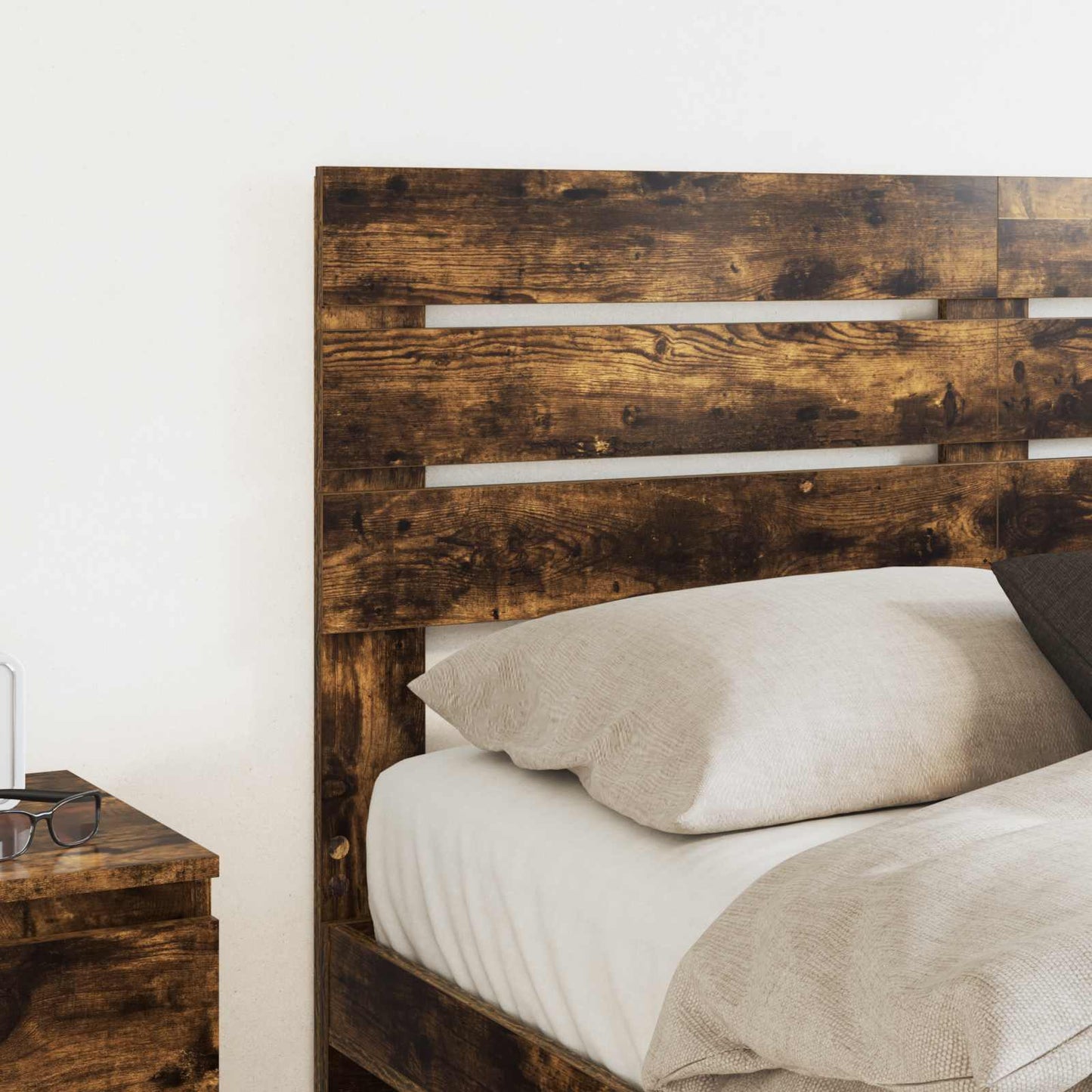 vidaXL Headboard Smoked Oak Engineered wood