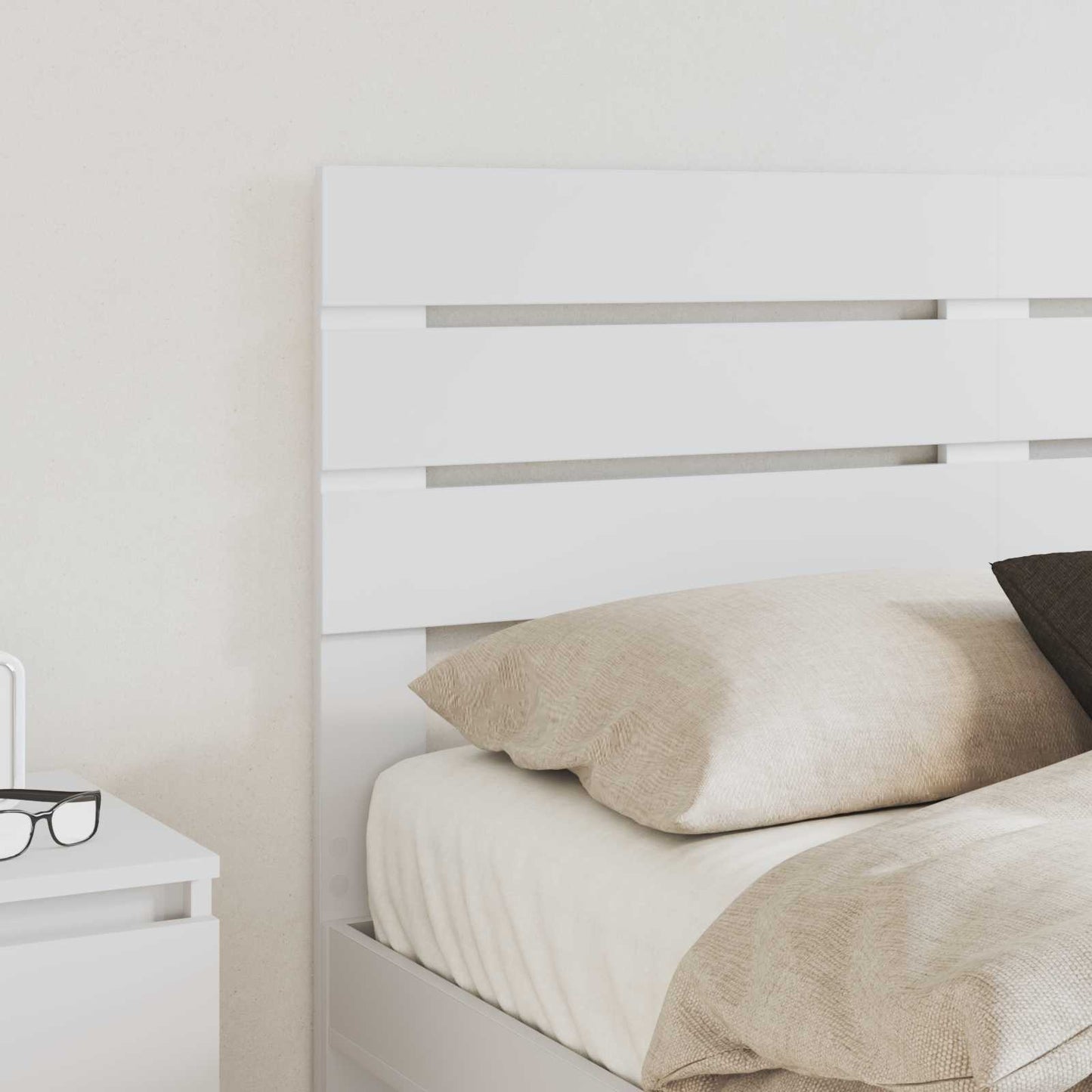 vidaXL Headboard White Engineered wood