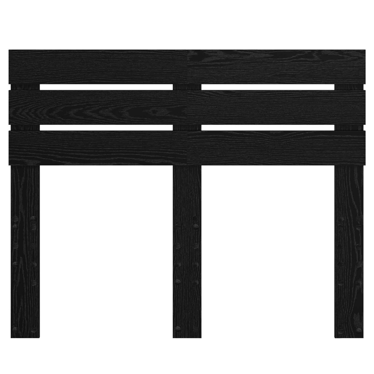 vidaXL Headboard Black Oak Engineered wood