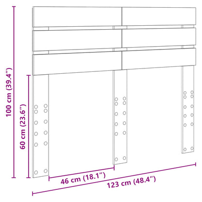 vidaXL Headboard Old Wood Engineered wood