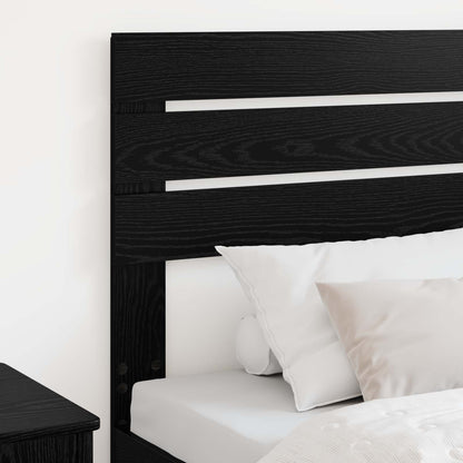 vidaXL Headboard Black Oak Engineered wood