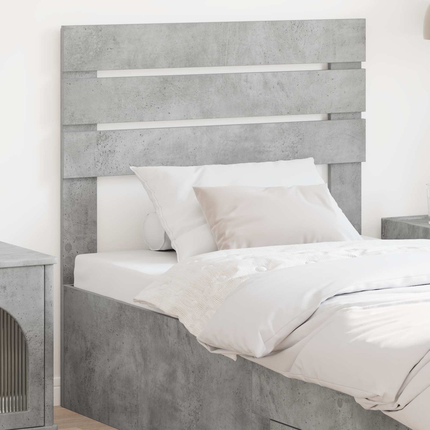 vidaXL Headboard Concrete Grey Engineered wood