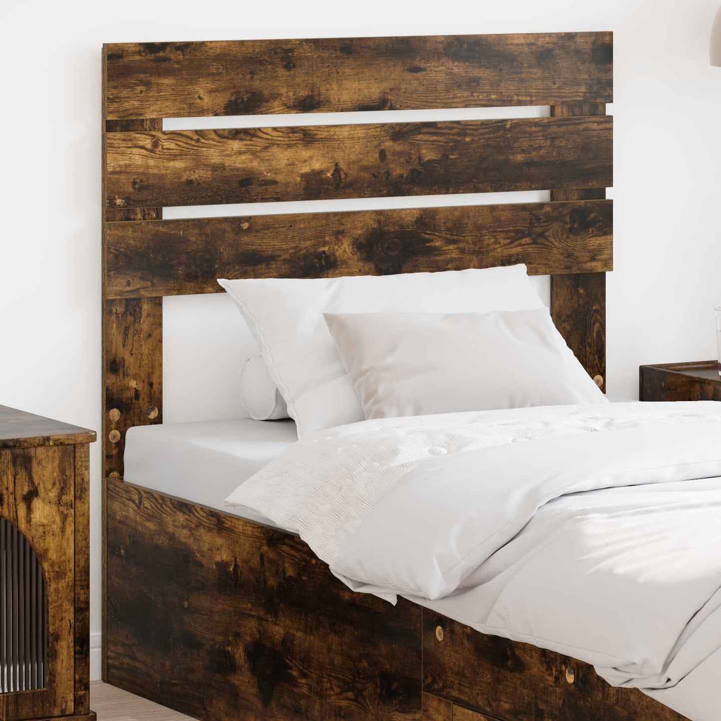 vidaXL Headboard Smoked Oak Engineered wood