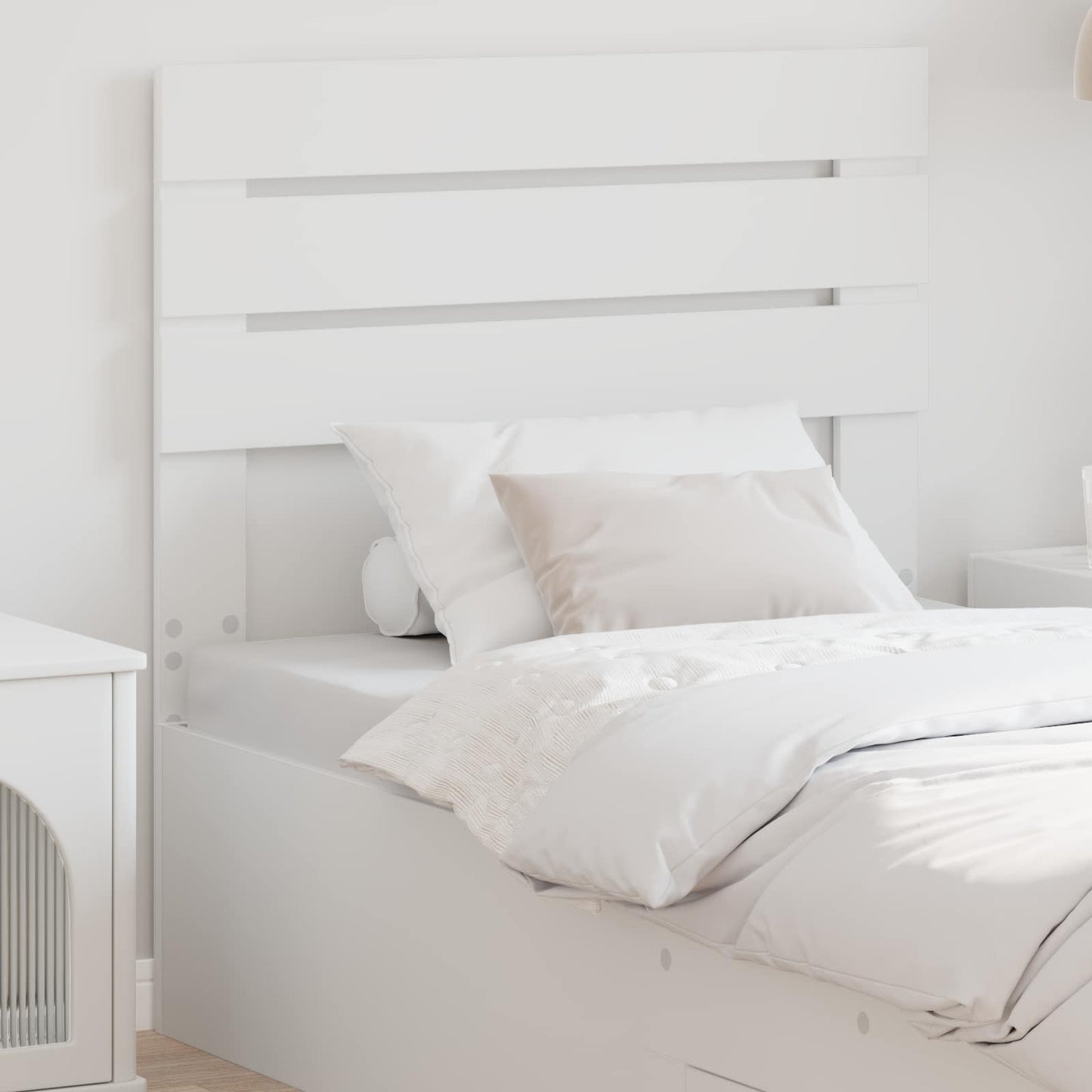 vidaXL Headboard White Engineered wood