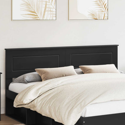 vidaXL Headboard Black Oak Engineered wood