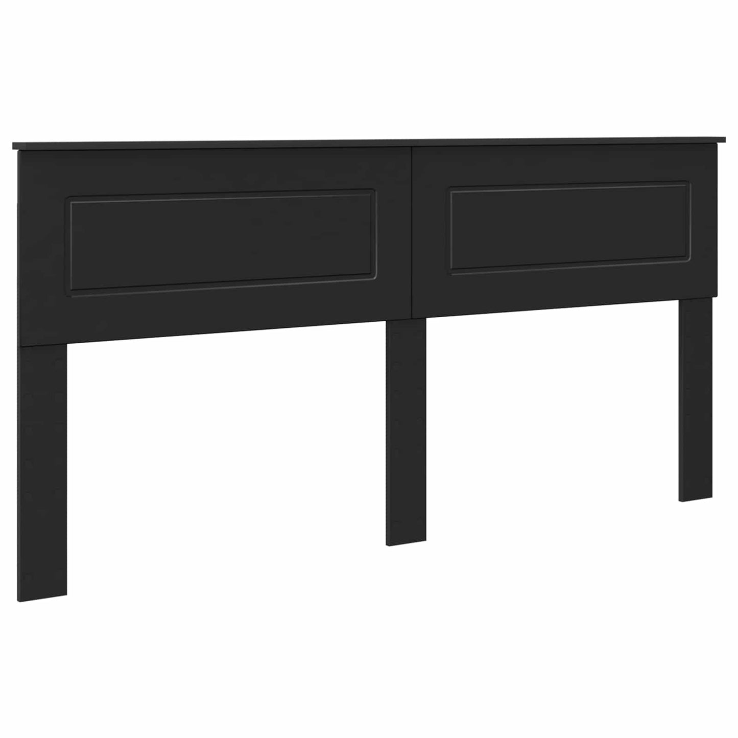 vidaXL Headboard Black Oak Engineered wood