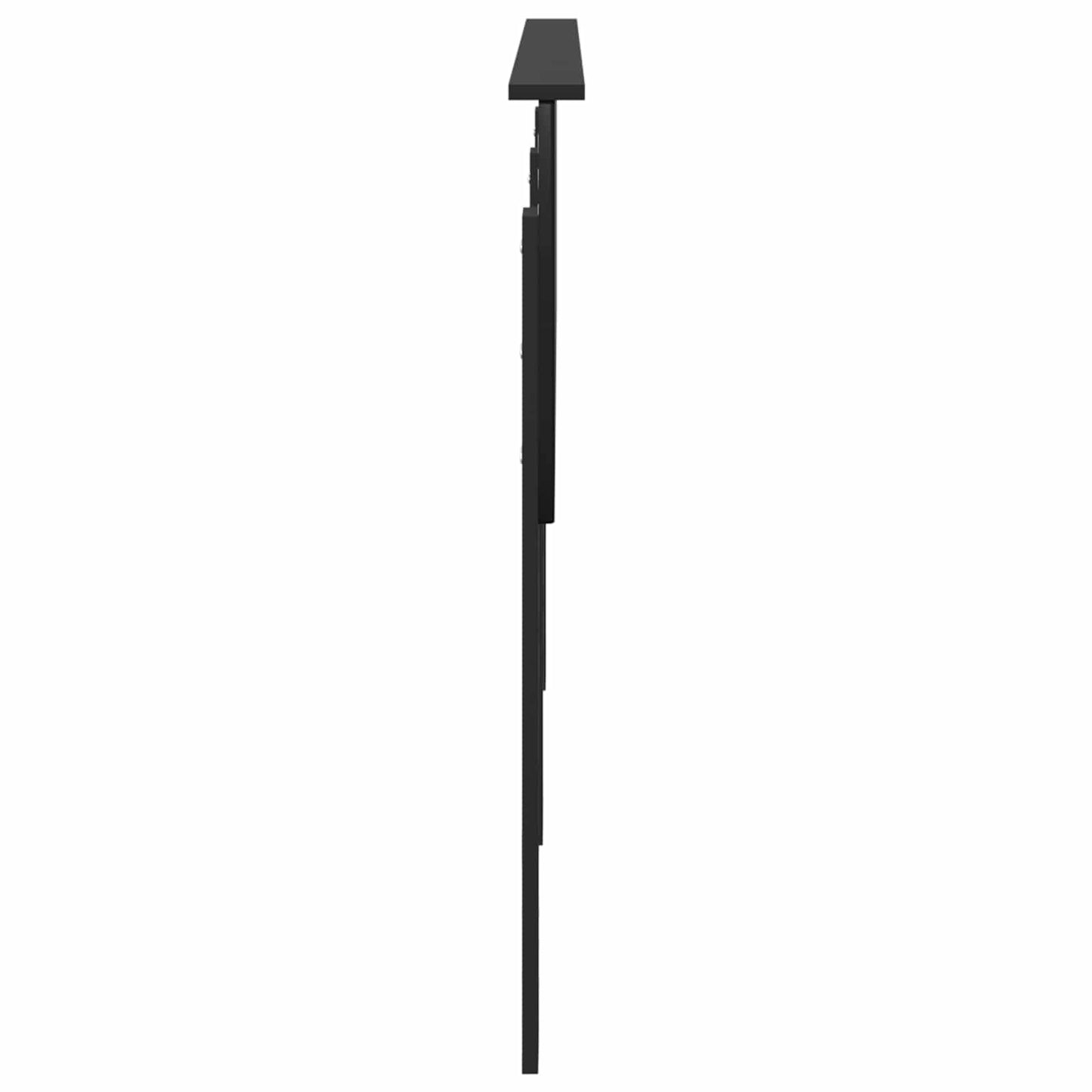 vidaXL Headboard Black Oak Engineered wood