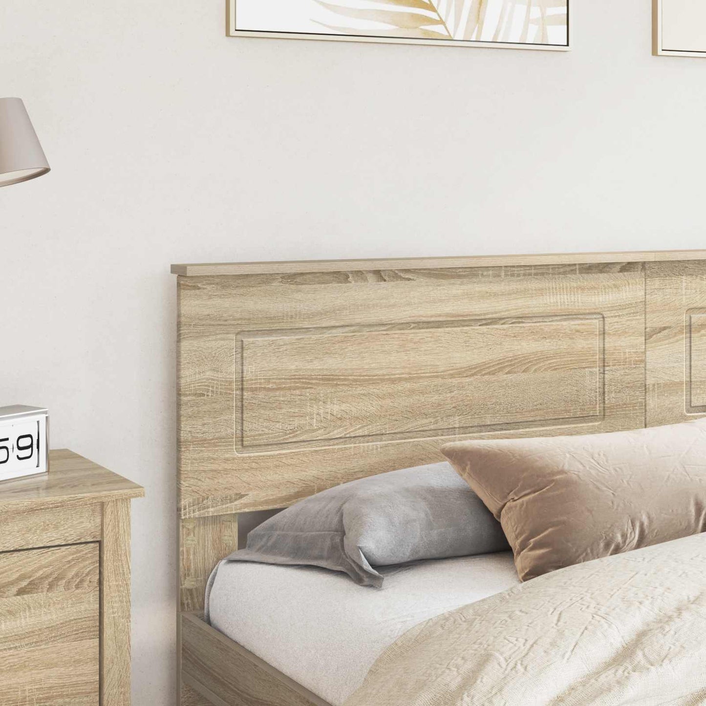 vidaXL Headboard Sonoma Oak Engineered wood