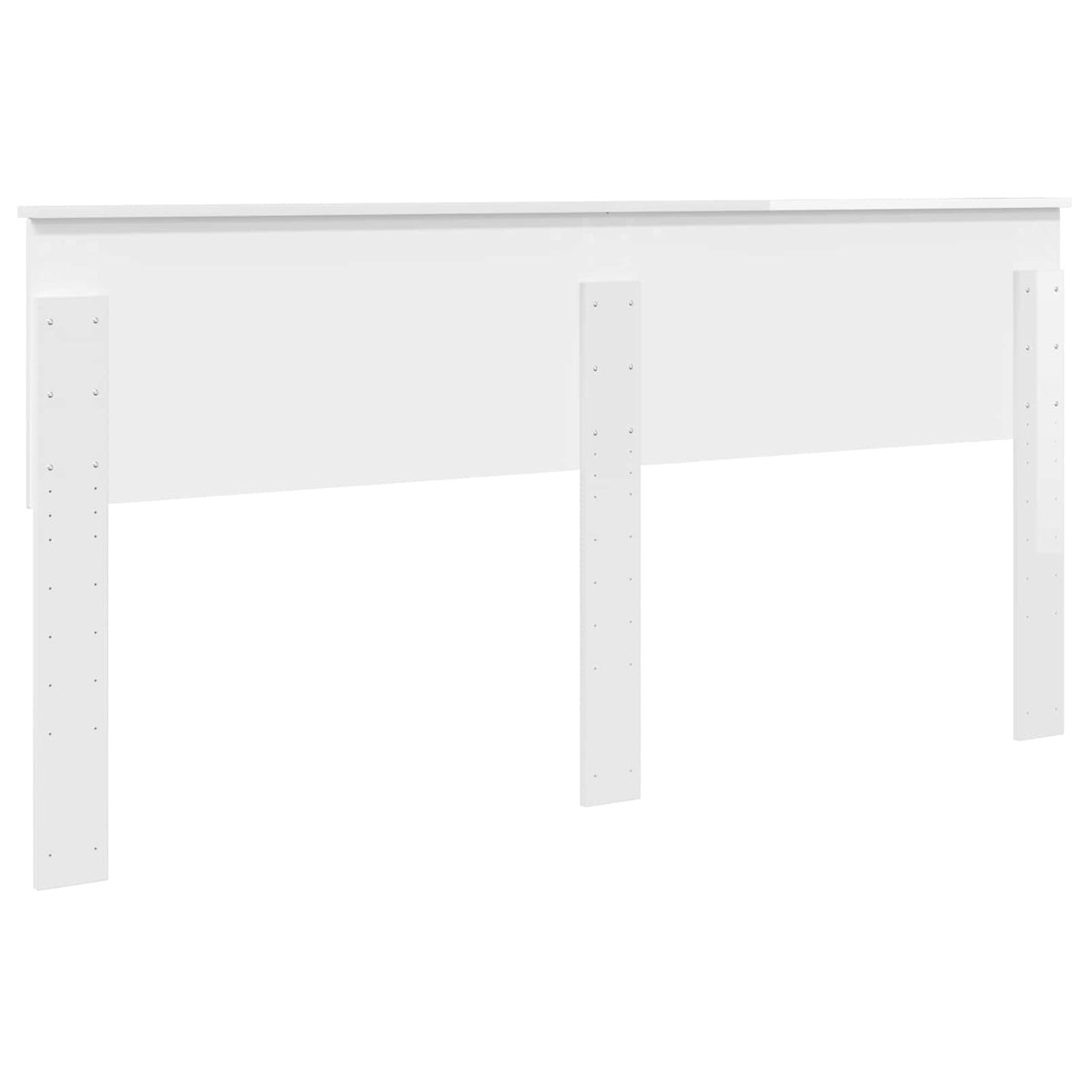 vidaXL Headboard Gloss White Engineered wood