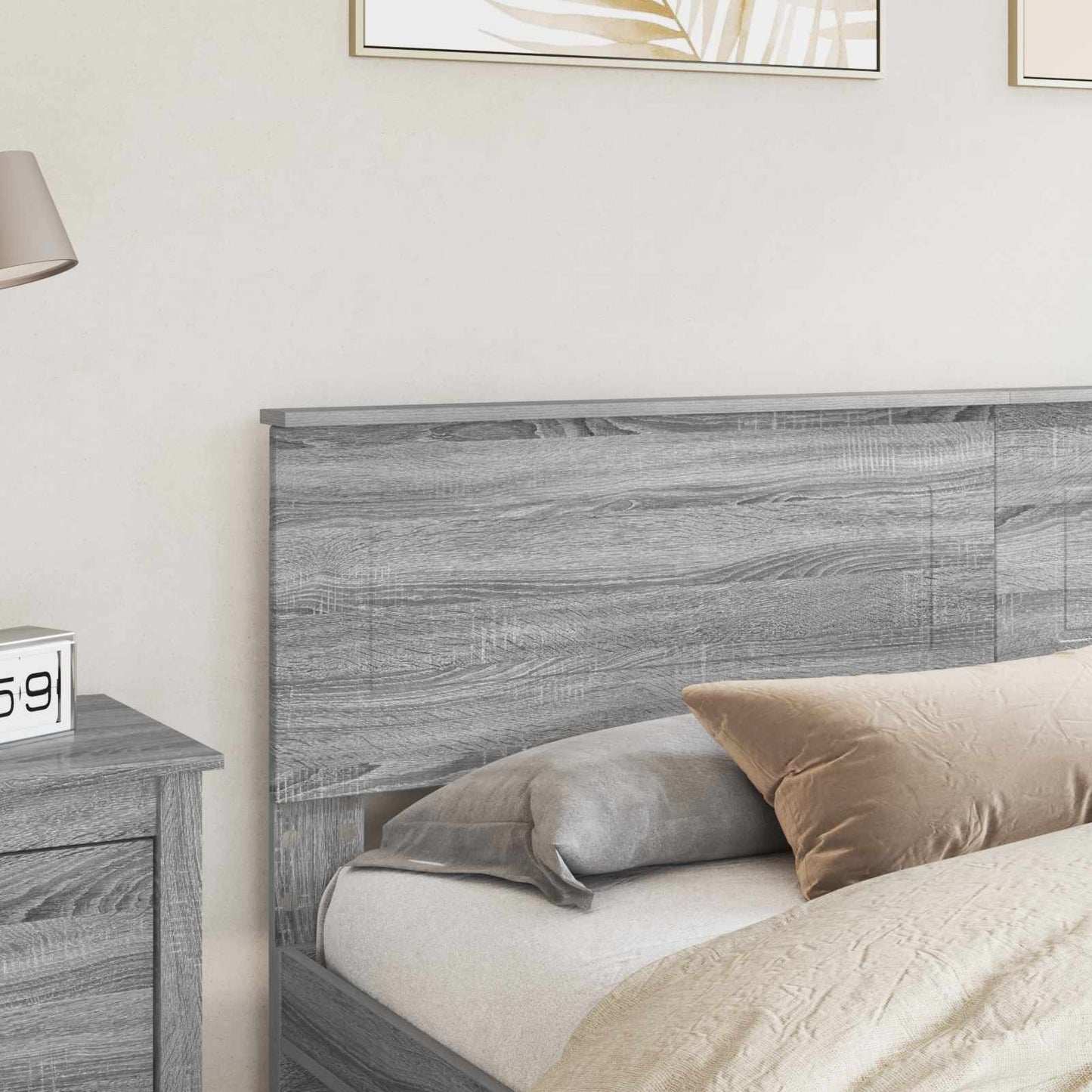 vidaXL Headboard Grey Sonoma Engineered wood