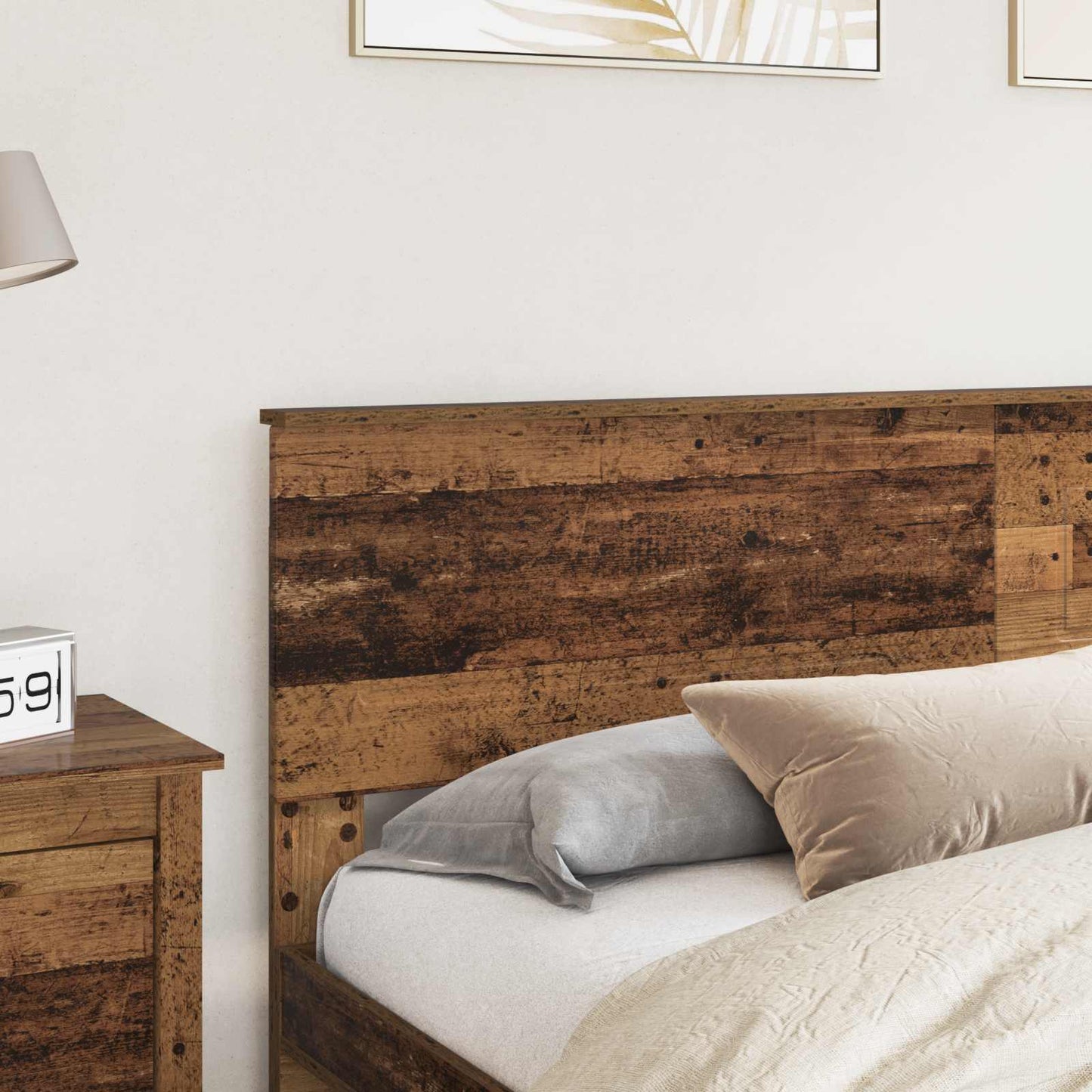 vidaXL Headboard Old Wood Engineered wood