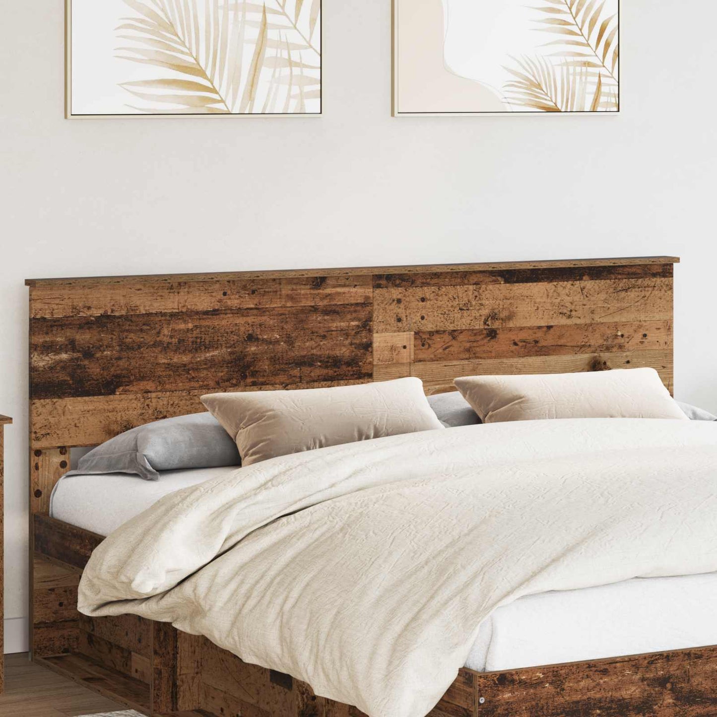 vidaXL Headboard Old Wood Engineered wood