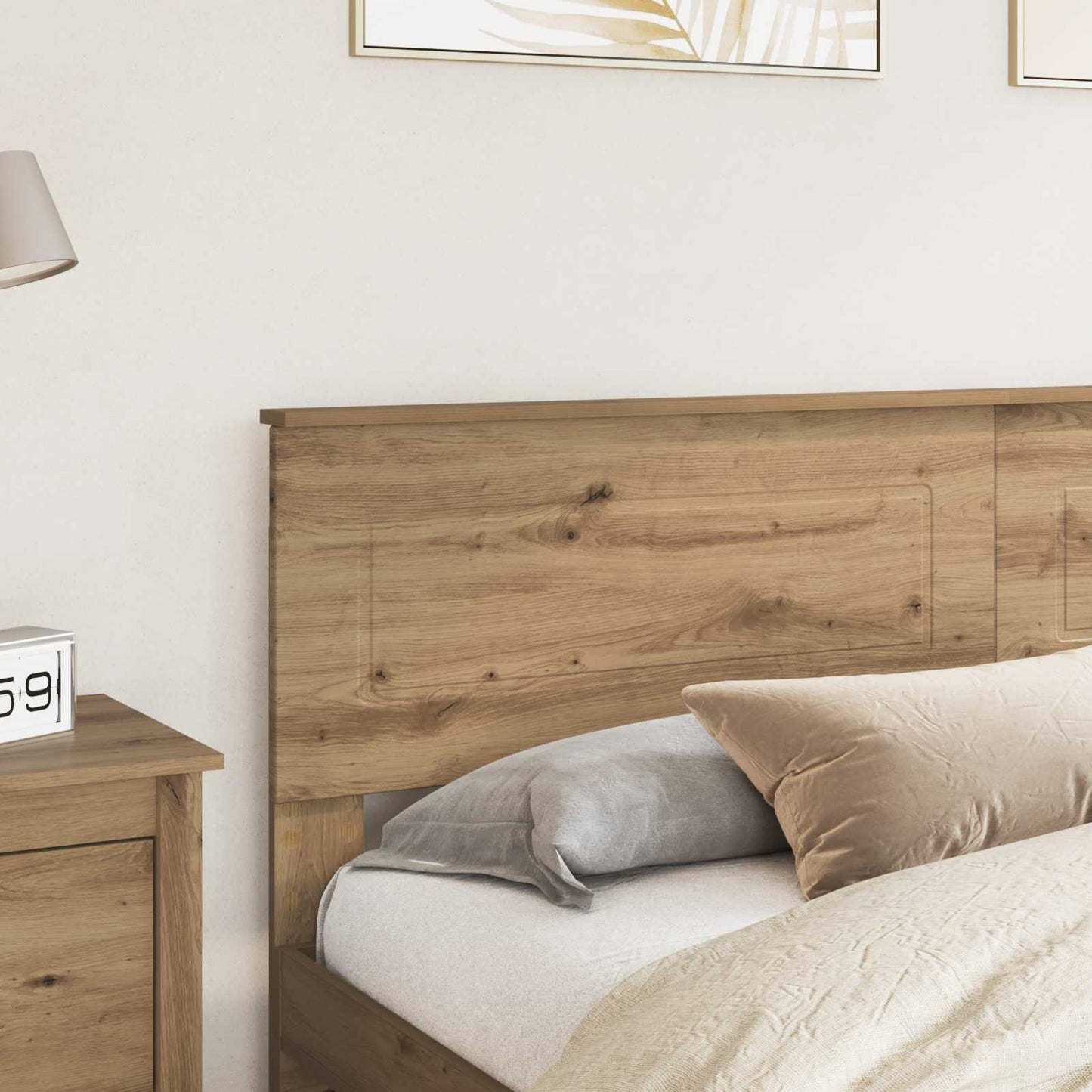 vidaXL Headboard Artisan Oak Engineered wood