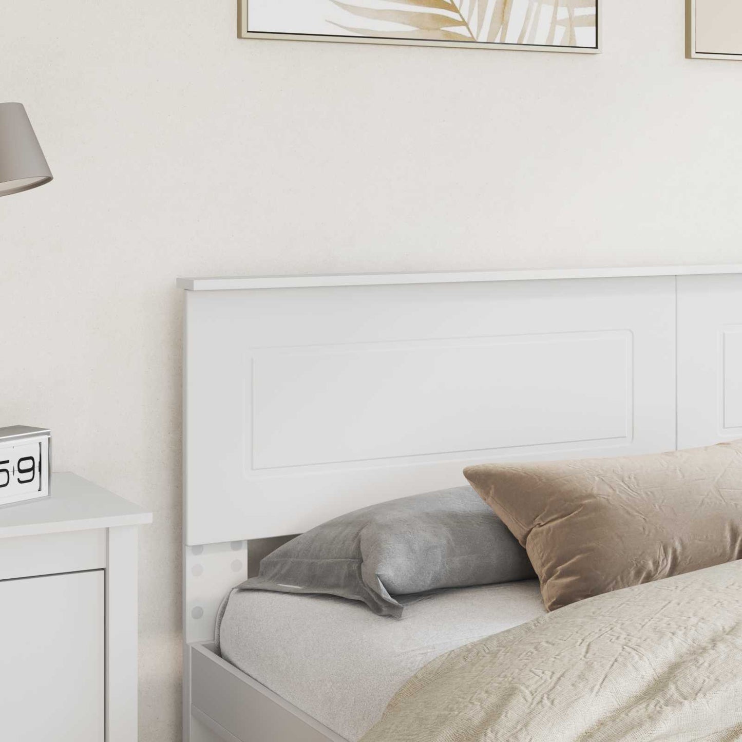 vidaXL Headboard White Engineered wood