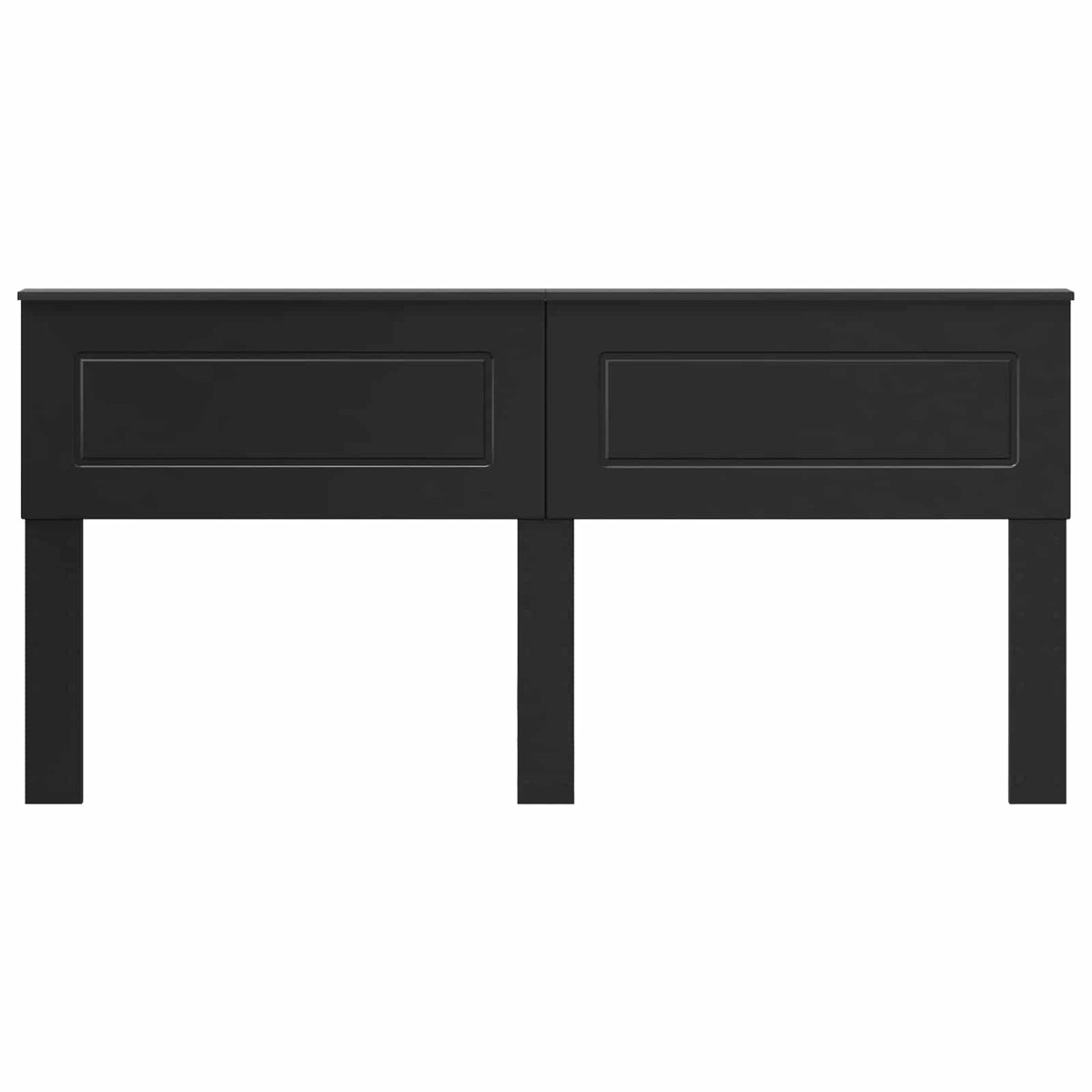 vidaXL Headboard Black Oak Engineered wood
