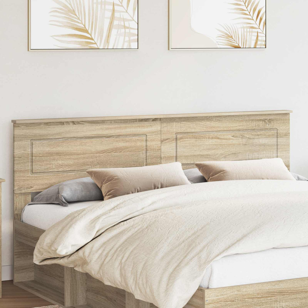 vidaXL Headboard Sonoma Oak Engineered wood