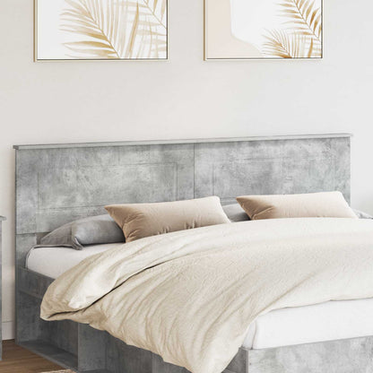 vidaXL Headboard Concrete Grey Engineered wood