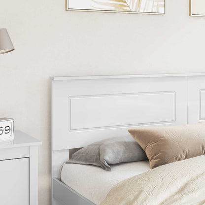 vidaXL Headboard Gloss White Engineered wood