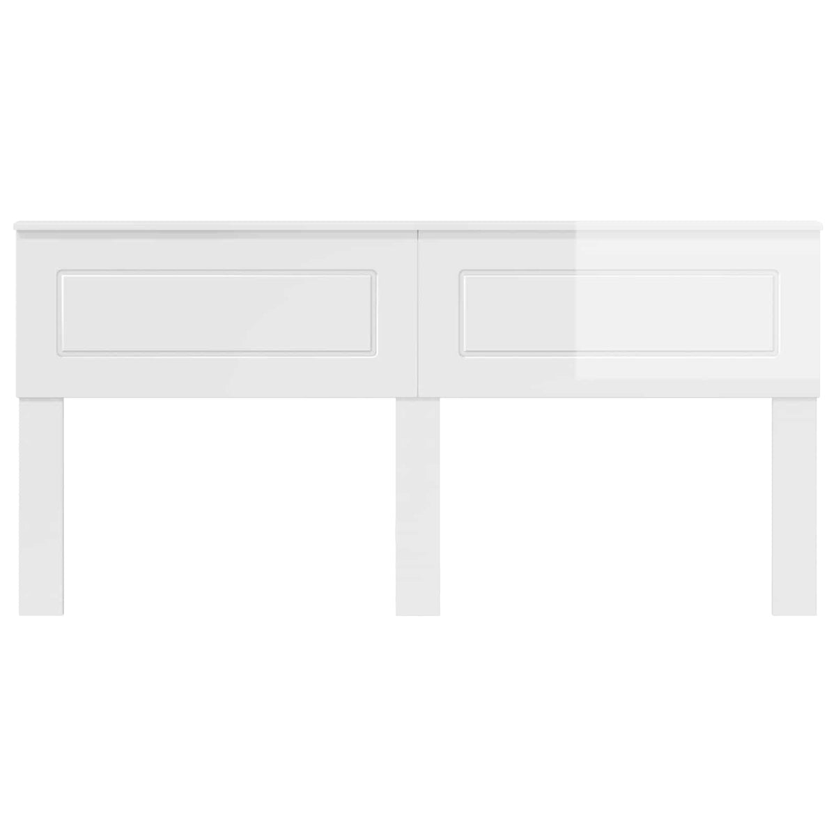 vidaXL Headboard Gloss White Engineered wood