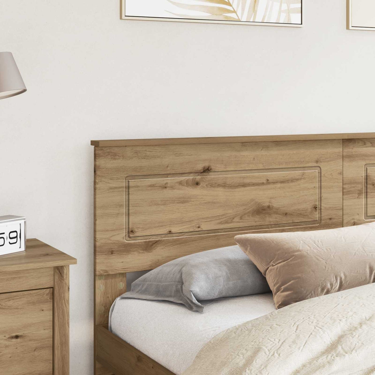 vidaXL Headboard Artisan Oak Engineered wood
