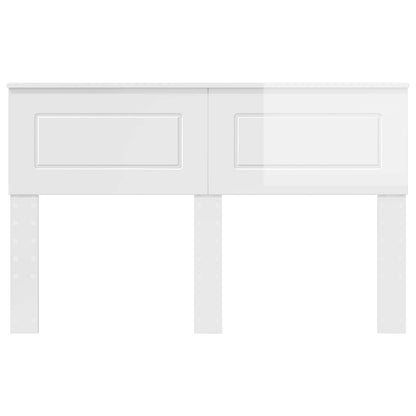 vidaXL Headboard Gloss White Engineered wood